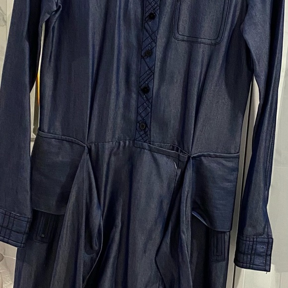 Z Spoke by Zac Posen Tie Waist Shirt Dress 4 NWOT - Picture 4 of 7